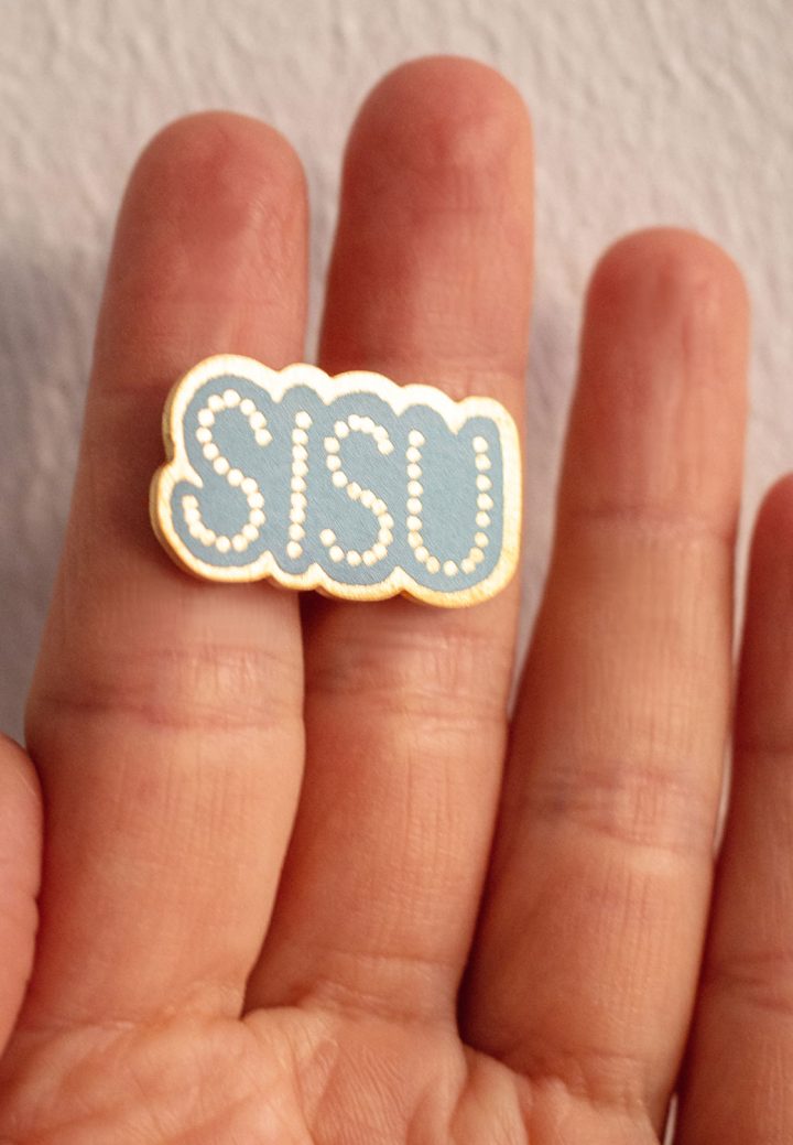 Schmuck Pin Sisu Kaisumari Kunstwerke Skandinavisch Finnisches